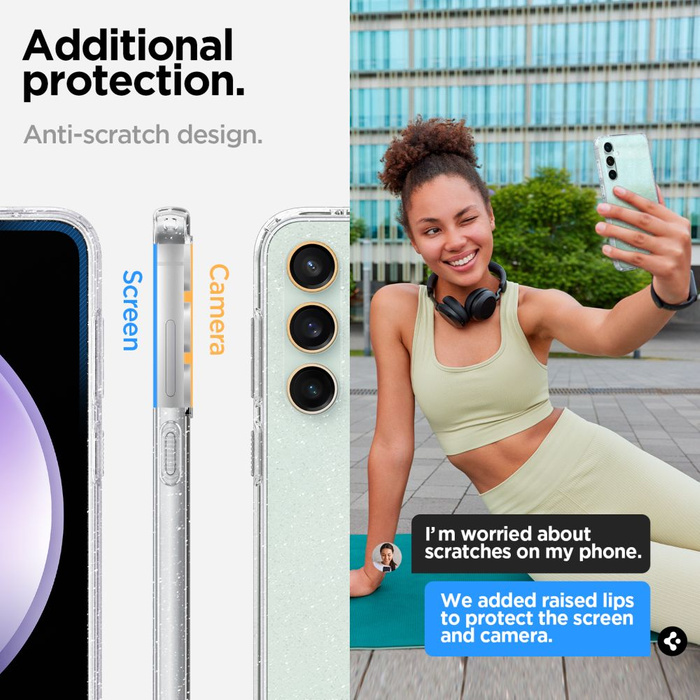 Etui Spigen Liquid Crystal Galaxy S23 FE Glitter Crystal Case