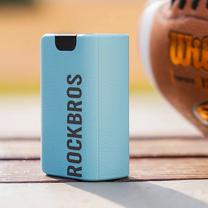 Pompka elektryczna Rockbros 42520006001 do roweru z cyfrowym wyświetlaczem do opon / piłek / balonów - niebieska