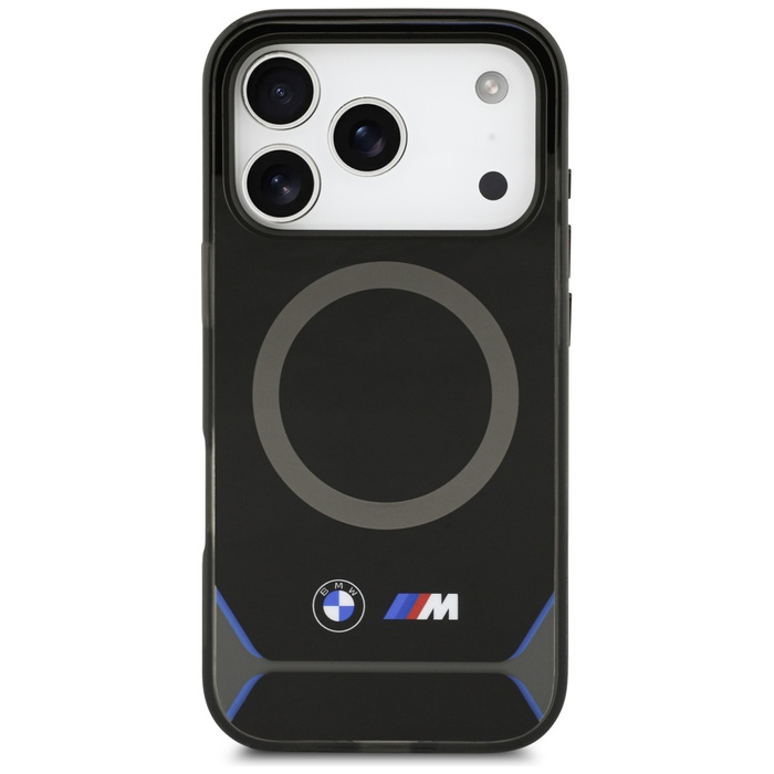 Etui BMW M IML Metal Buttons & Logo      MagSafe do iPhone 17 Pro niebieski