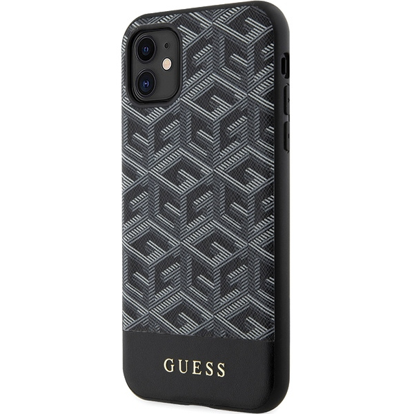 Etui Guess GUHMN61HGCFSEK iPhone 11 / Xr 6.1" czarny/black hardcase GCube Stripes MagSafe Case