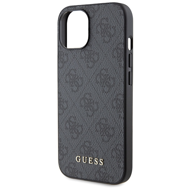 Etui Guess GUHCP15MG4GFGR iPhone 15 Plus 6.7" szary/grey hard case 4G Metal Gold Logo Case