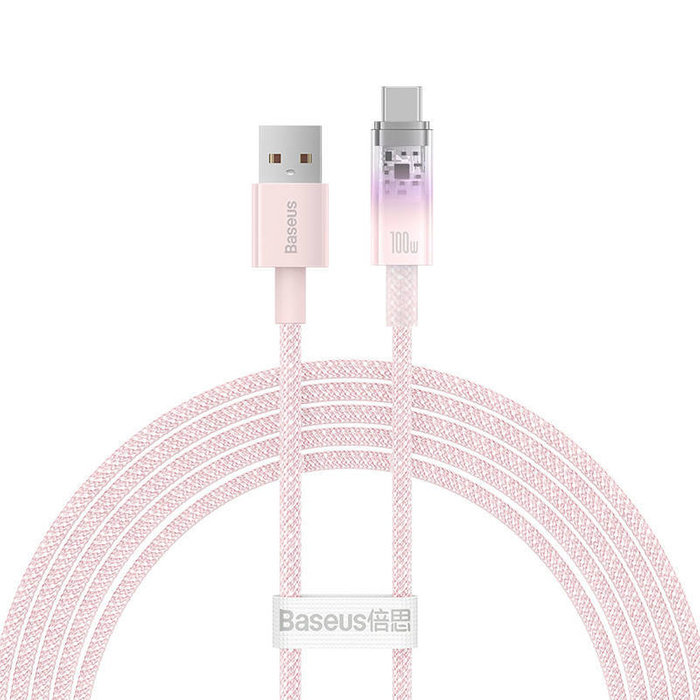 Kabel szybkiego ładowania Baseus USB do USB-C 6A,1m (Różowy)
