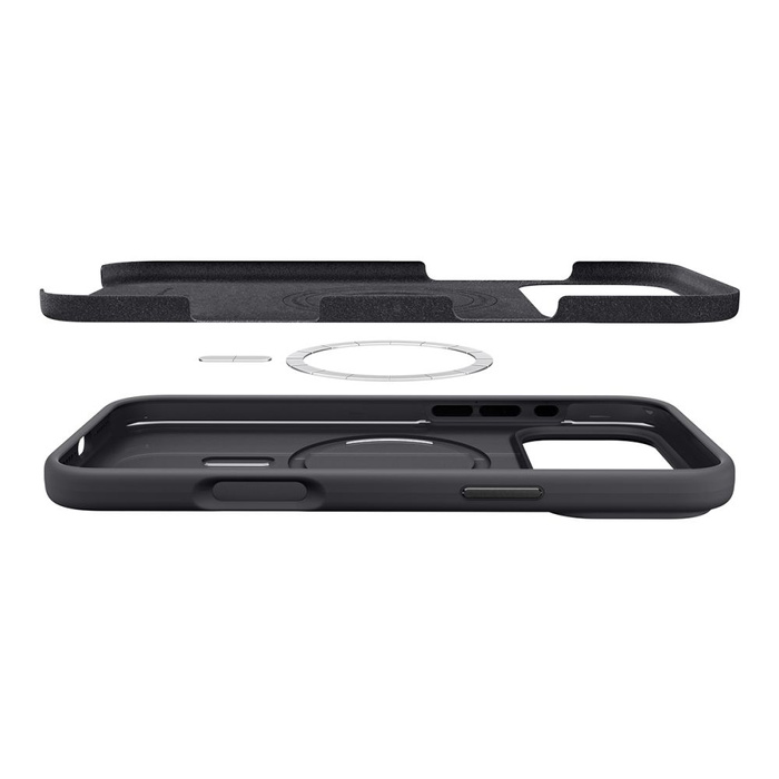 ETUI SPIGEN IPHONE 17 PRO SILICONE FIT MAG MAGSAFE BLACK