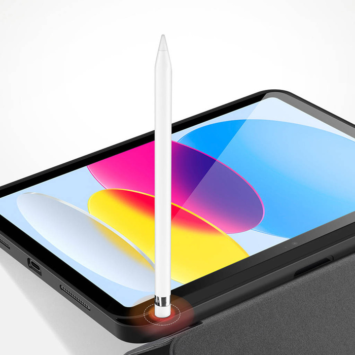 Dux Ducis Domo etui iPad 10.9'' 2022 (10 gen.) pokrowiec z miejscem na rysik Apple Pencil smart cover podstawka niebieskie