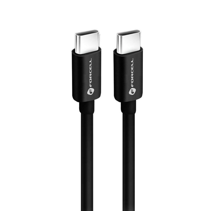 Kabel USB C do USB C Forcell F-Energy QC4.0 PD 3A 60W 1 m C338 czarny
