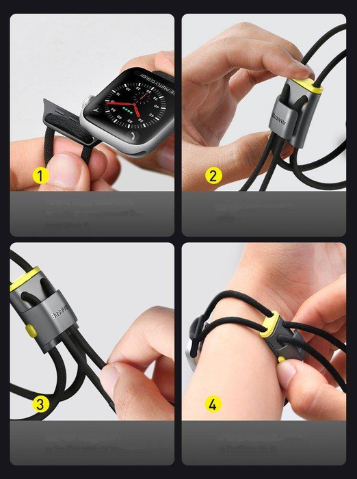 Baseus pasek opaska bransoleta do Apple Watch 38 mm / 40 mm biały (LBAPWA4-A24)