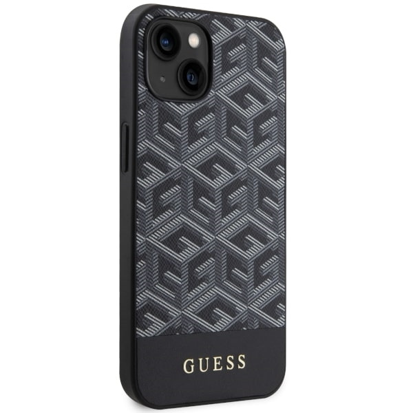 Etui Guess GUHMP14SHGCFSEK iPhone 14 6.1" czarny/black hardcase GCube Stripes MagSafe Case