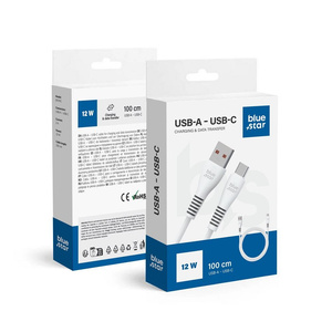 Kabel USB A do USB C Blue Star 2A 12W 1 m DC99C biały
