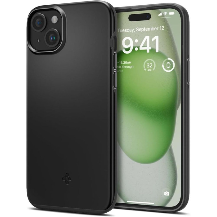 Etui Spigen Thin Fit iPhone 15 Plus Black Case