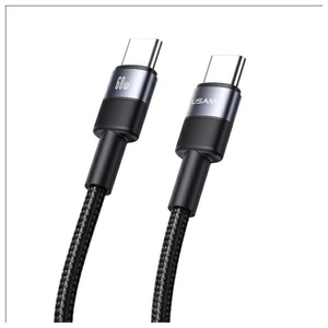 USAMS Kabel USB-C na USB-C 60W 1.2m       Aluminum Alloy Data Cable SY Series SJ724USB01 (US-SJ724)