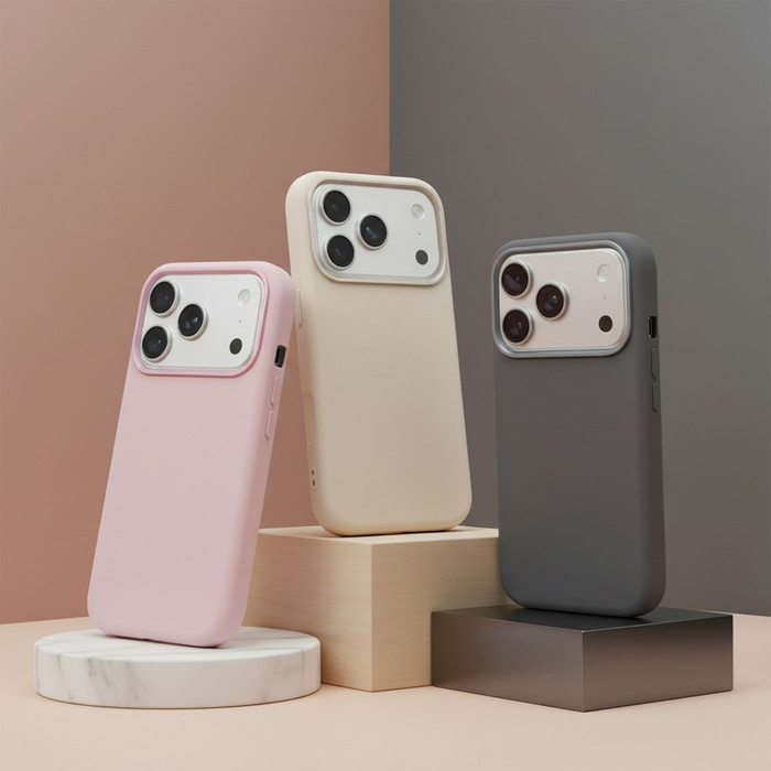 Etui na iPhone 15 PRO Forcell F-Protect Frame Premium zgodny z MagSafe różowy 0INT