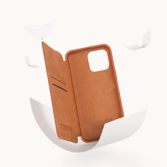 Etui skórzane Nillkin Qin Pro Leather Case do iPhone 14 Pro Max (czarne)