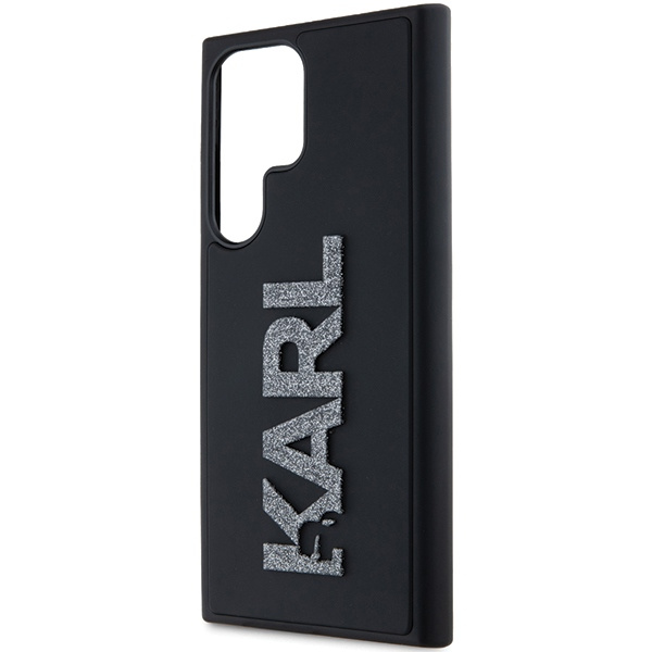 Etui Karl Lagerfeld KLHCS24L3DMBKCK S24 Ultra S928 czarny/black hardcase 3D Rubber Glitter Logo