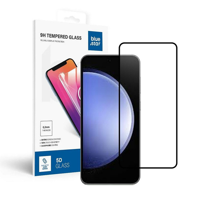 Szkło hartowane do Samsung Galaxy S25 (full glue / case friendly) Blue Star 5D czarne