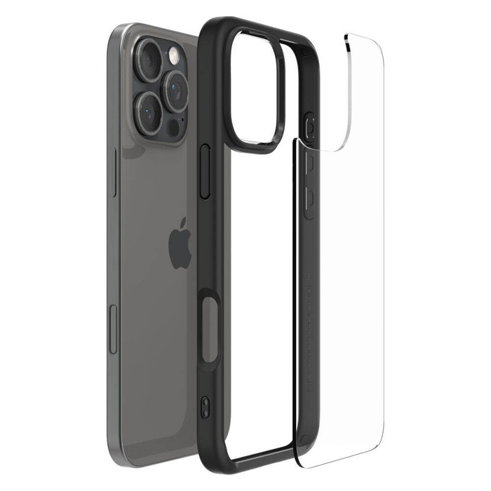 ETUI SPIGEN ULTRA HYBRID IPHONE 16 PRO MATTE BLACK