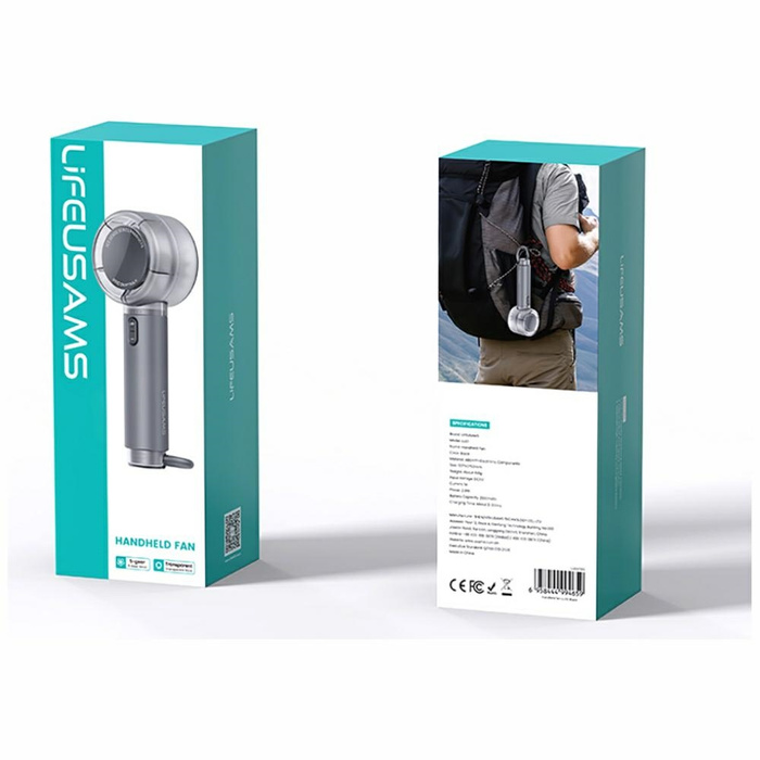 Wiatrak ręczny USAMS LiFE LU01 Czarny