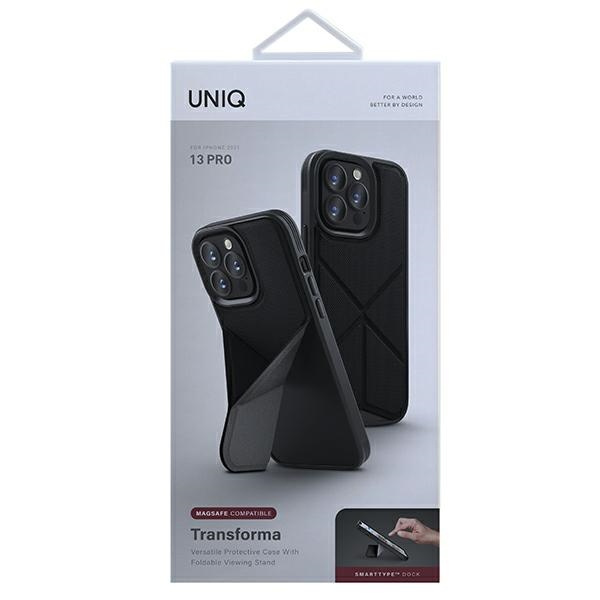 Etui UNIQ etui Transforma iPhone 13 Pro / 13 6,1" czarny/ebony black MagSafe