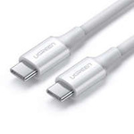 Ugreen kabel przewód USB Typ C (męski) na Typ C (męski) 1 m biały (US300)