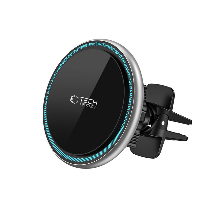 UCHWYT TECH-PROTECT A2 MAGNETIC MAGSAFE VENT CAR WIRELESS CHARGER 15W BLACK