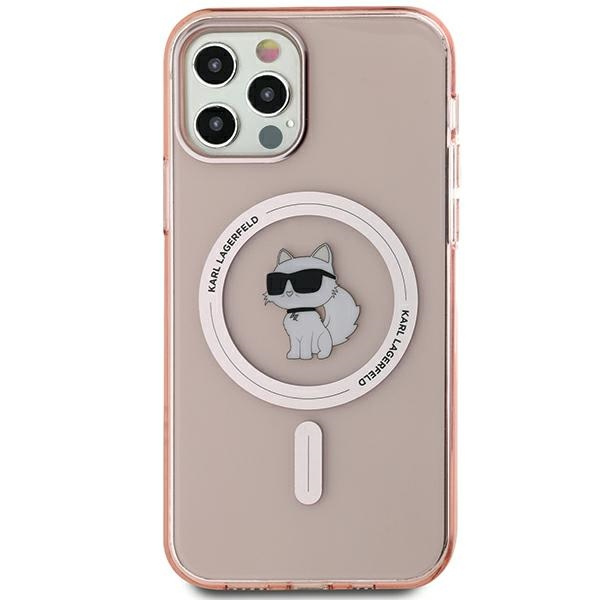 Karl Lagerfeld KLHMP12MHFCCNOP iPhone 12/12 Pro 6.1" różowy/pink hardcase IML Choupette MagSafe