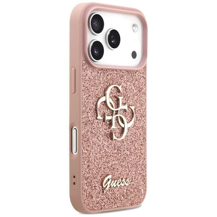 Etui Guess Fixed Glitter Big 4G do       iPhone 17 Pro różowy