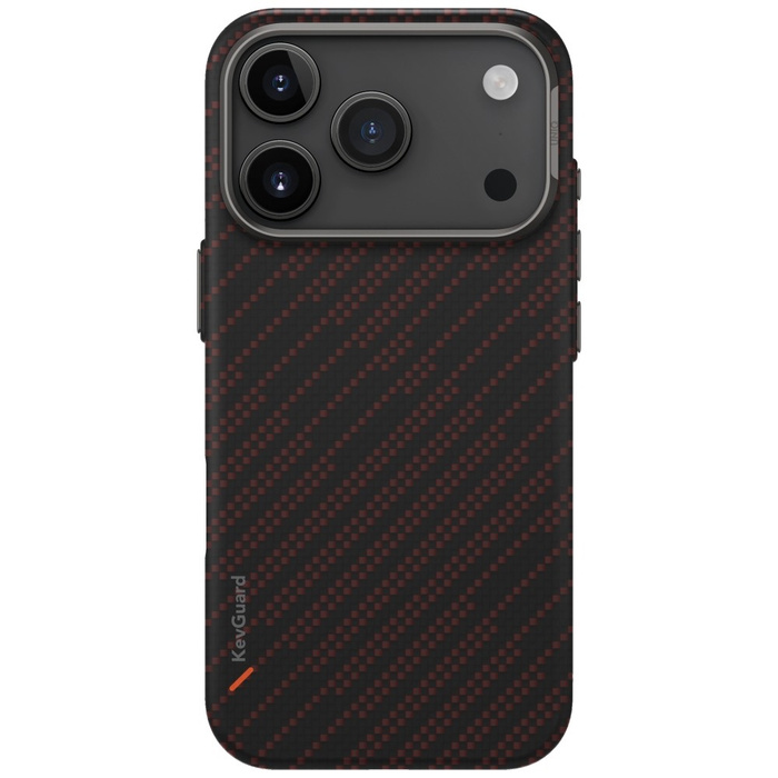 Etui UNIQ Keva EDGE do iPhone 17 Pro     Magclick Charging pomarańczowy