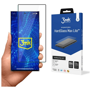 Szkło hartowane 3MK HardGlass Max Lite    do Samsung Galaxy S24 Ultra czarny