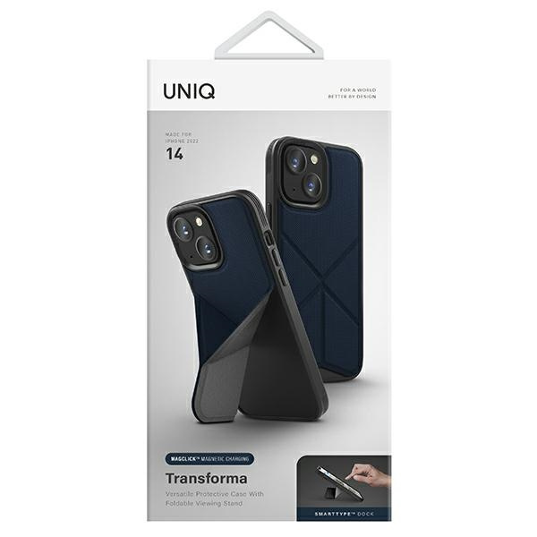 UNIQ etui Transforma iPhone 14 6,1" Magclick Charging niebieski/electric blue