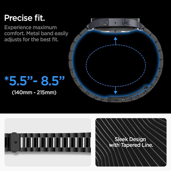 Pasek Spigen Modern Fit Band Samsung Galaxy Watch 6 (44 Mm) Black Case