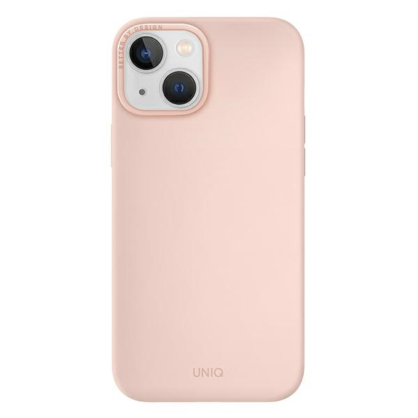 UNIQ etui Lino iPhone 14 6,1" różowy/blush pinkt