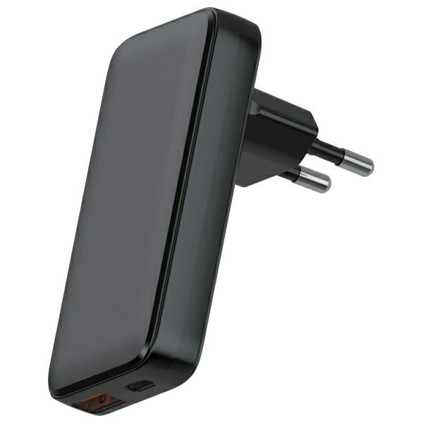 Ładowarka sieciowa Beline 1x USB-C + 1x USB 65W PD 3.0 + QC 3.0 Czarna