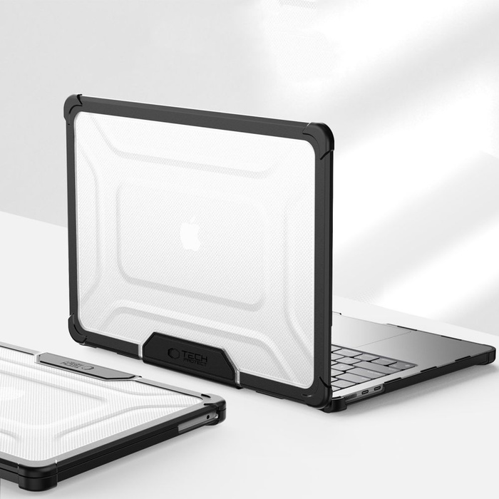 TECH-PROTECT SMARTSHELL PRO MACBOOK AIR 13 M2 / M3 / M4 / 2023-2025 BLACK/CLEAR