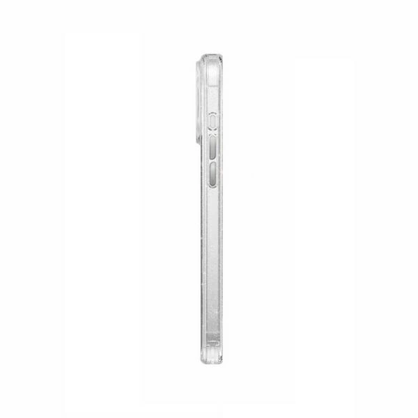 UNIQ etui Coehl Lumino iPhone 16 6.1" Magnetic Charging srebrny/sparkling silver