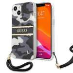 Etui GUESS Apple iPhone 13 Camo Strap Collection Czarny Hardcase