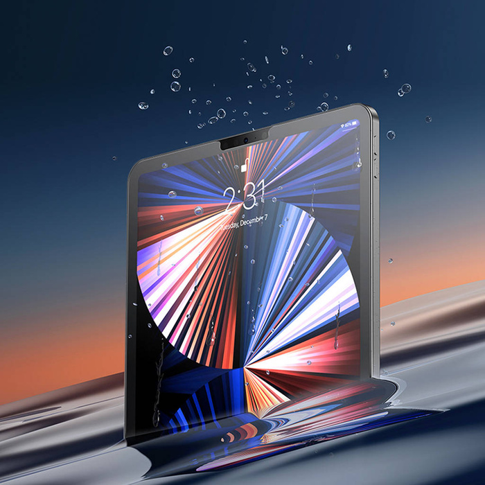 Baseus 2x Full-glass film 0,3mm folia do iPad Pro 12.9'' 2021 (5 gen.) / 2020 (4 gen.) / 2018 (3 gen.) z zestawem montażowym