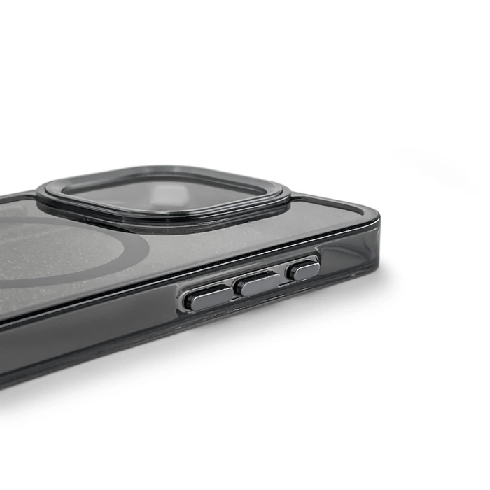 Etui brokatowe Glitter Case z MagSafe na iPhone 16e - czarne