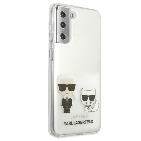 Etui KARL LAGERFELD Samsung Galaxy S21 Plus Karl & Choupette Bezbarwny Hardcase