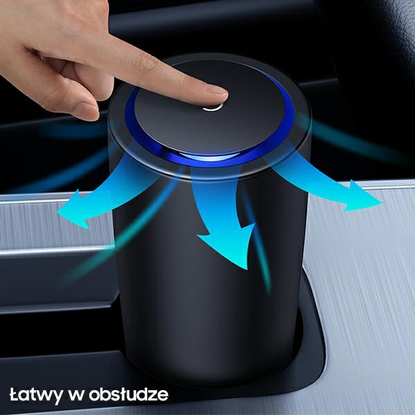 Przenośny Jonizator Powietrza USAMS Jonizator Anionów Pm2,5 ZB181JHQ01 US-ZB181 Czarny