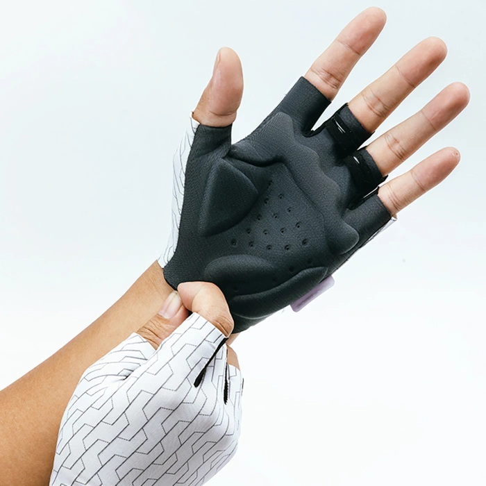 Rękawiczki kolarskie Rockbros MTB rozmiar: L - biało-czarne