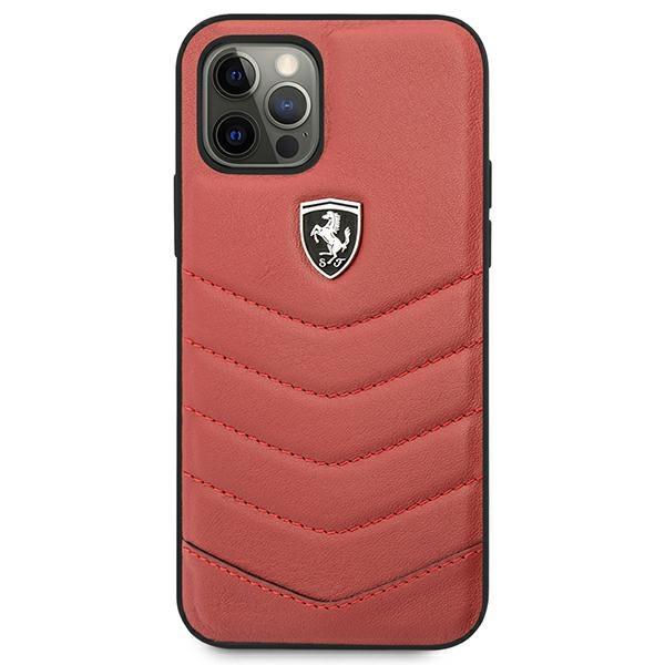 Etui FERRARI Apple iPhone 12 12 Pro Off Track Quilted Czerwony Hardcase