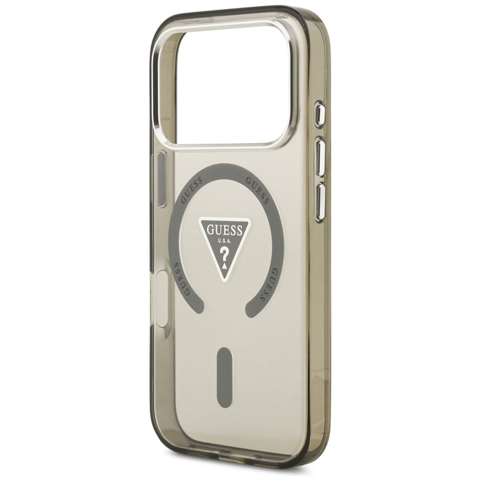 Etui Guess IML Gradient Triangle Logo    MagSafe do iPhone 17 Pro khaki