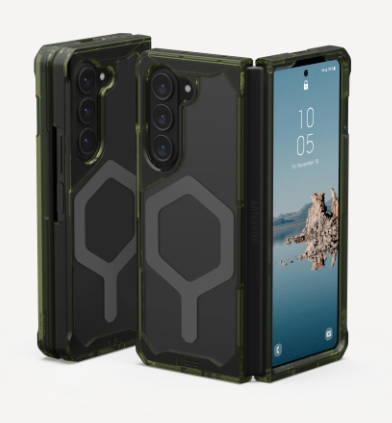 Etui UAG Plyo Pro - obudowa ochronna do Samsung Galaxy Fold 5 z wbudowanym modułem magnetycznym (olive-space grey) Case