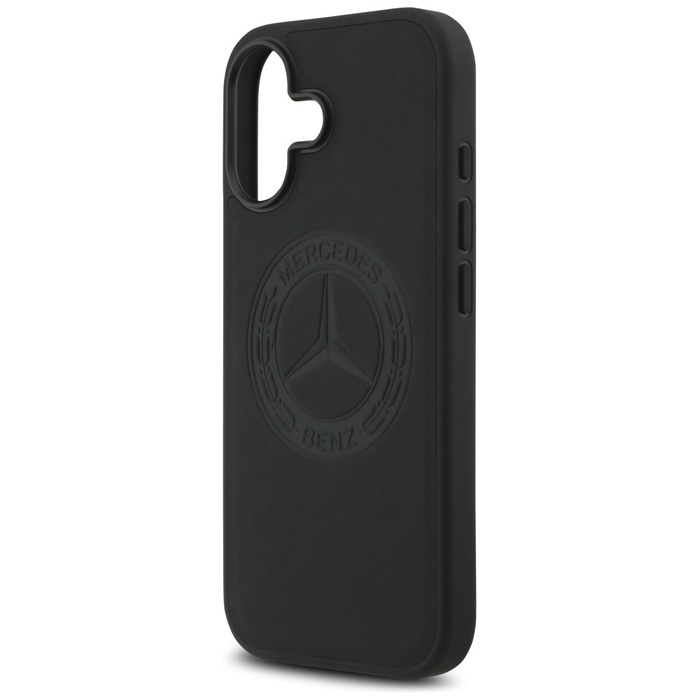 Etui Mercedes Leather Vintage Logo       MagSafe do iPhone 17 czarny