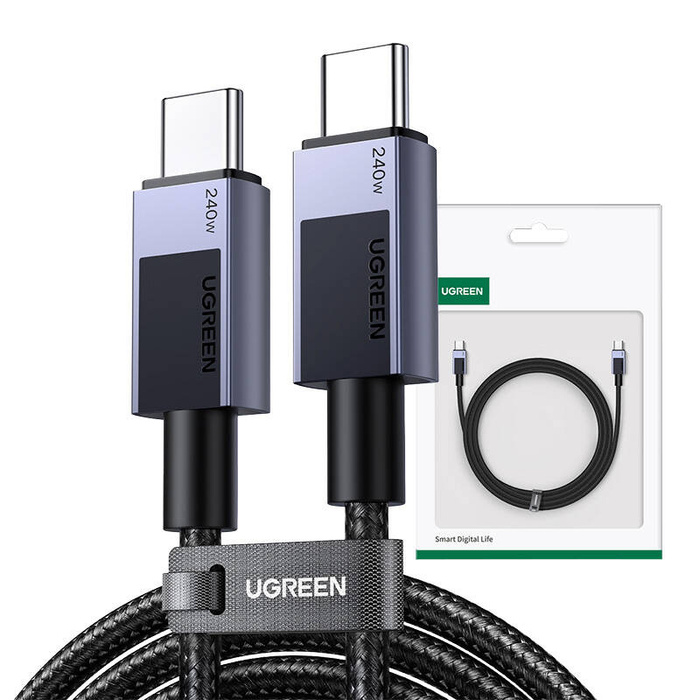Kabel Ugreen USB-C to USB-C PD L513 2m (szary)