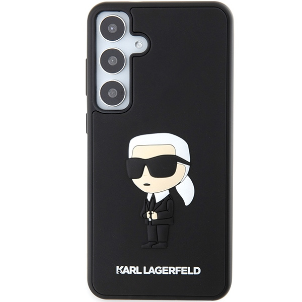 Etui Karl Lagerfeld KLHCS24S3DRKINK Samsung Galaxy S24 S921 czarny/black hardcase 3D Rubber Ikonik Case