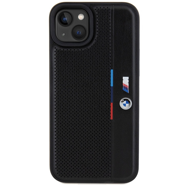 Etui Bmw Bmhcp15m23pupvk Iphone 15 Plus / 14 Plus 6.7" Czarny/black Hardcase Perforated Tricolor Line Case
