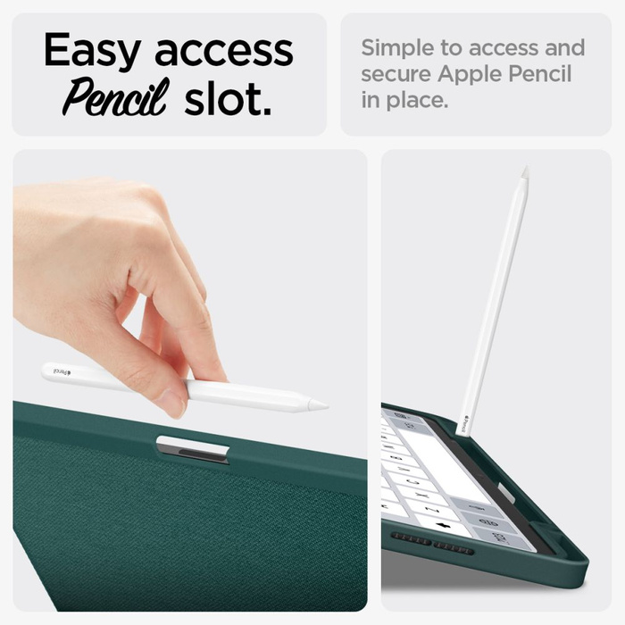 ETUI SPIGEN URBAN FIT IPAD AIR 13 2024 MIDNIGHT GREEN
