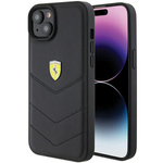 Etui Ferrari FEHCP15MRDUK iPhone 15 Plus 6.7" czarny/black hardcase Quilted Metal Logo Case