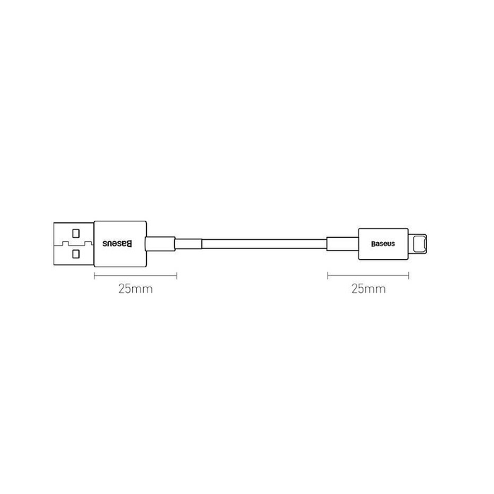 Baseus Superior kabel USB - Lightning 2,4 A 2 m czarny (CALYS-C01)