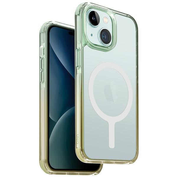 Etui UNIQ etui Combat Duo iPhone 15 6.1" Magclick Charging zielono-żółty/sea green-soft yellow Case